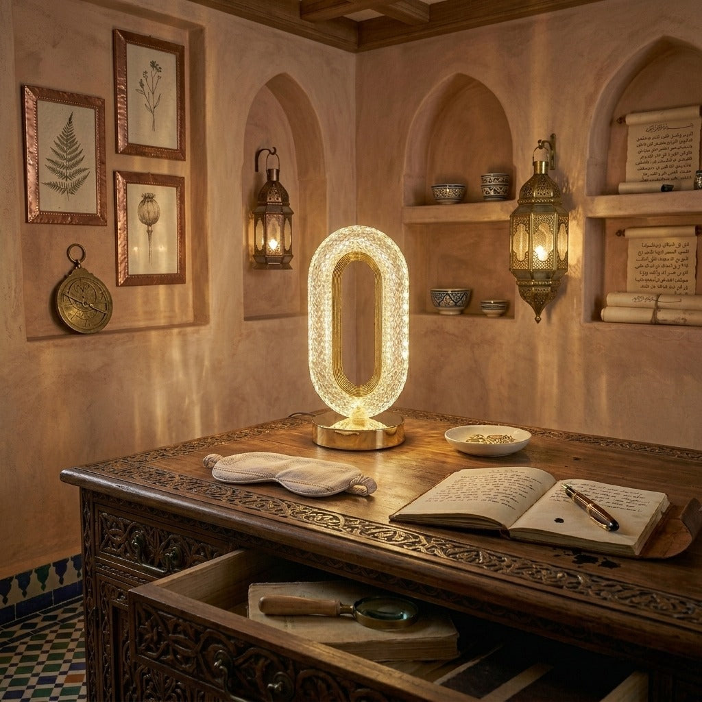 مصباح كريستال فاخر — Lampe Crystal Premium